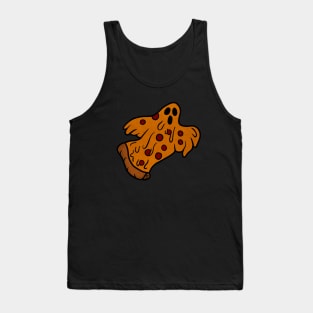 Funny Pizza Halloween Ghost, Scary Pizza Tank Top